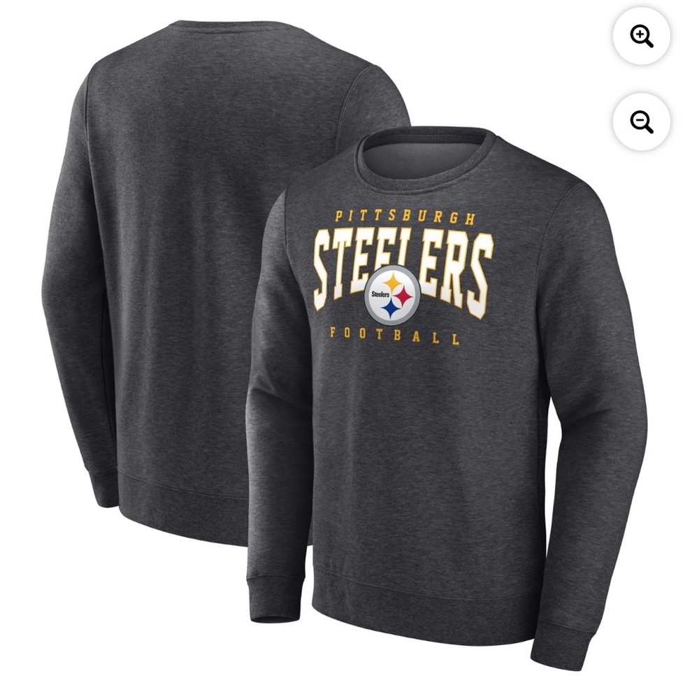 Men’s CSA Steelers, Size medium 23 pit football sweatshirt gray color